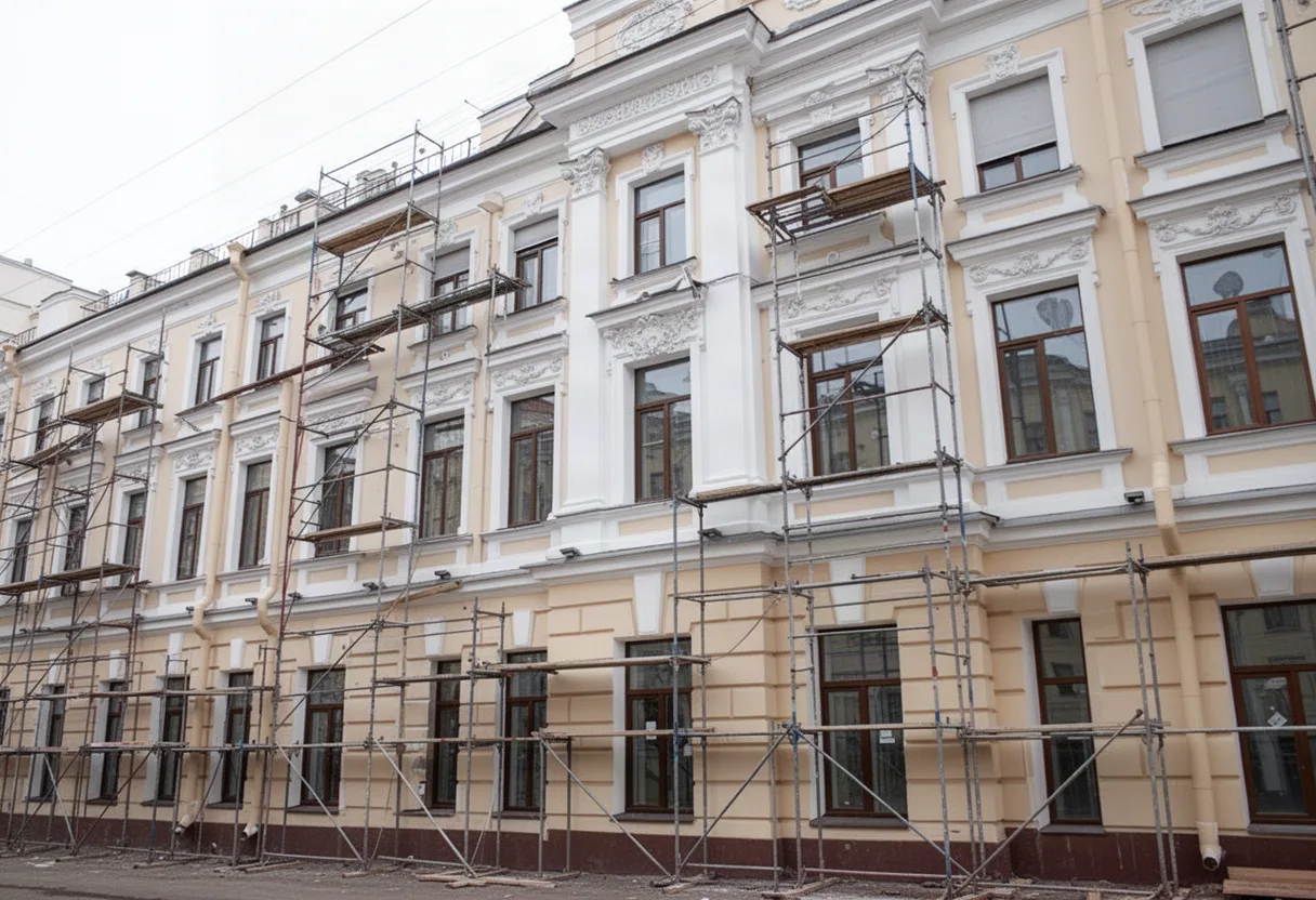 Фасадные работы в Санкт-Петербурге - компания Махов_СК