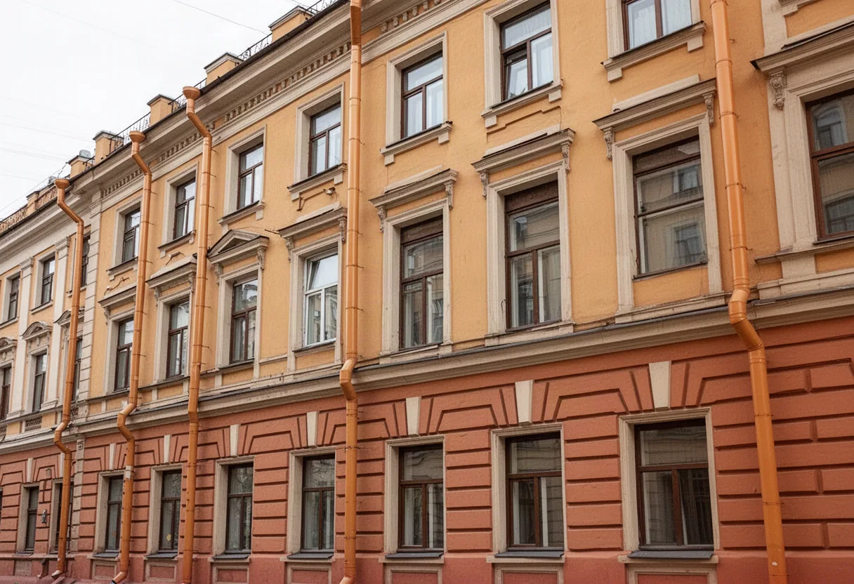 Ремонт и окраска фасада здания в Центральном районе СПб