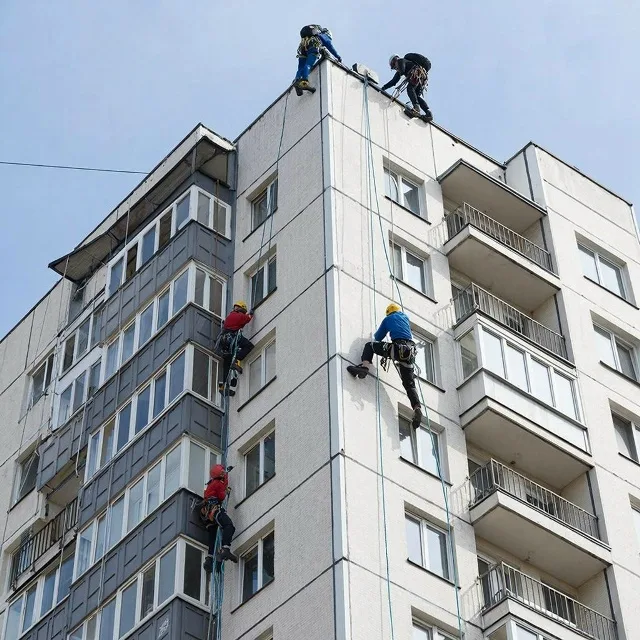 Герметизация стыков и устройство теплого шва альпинистами